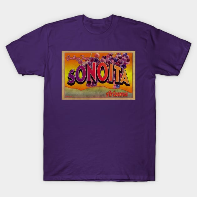 Greetings from Sonoita, Arizona T-Shirt by Nuttshaw Studios